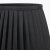 Pacific Lifestyle Lyndon Poly Cotton Knife Pleat Tapered Lampshade 35cm - Black