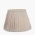 Pacific Lifestyle Lyndon Poly Cotton Knife Pleat Tapered Lampshade 30cm - Taupe