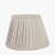 Pacific Lifestyle Lyndon Poly Cotton Knife Pleat Tapered Lampshade 30cm - Taupe