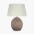Pacific Lifestyle Raffles Small Rattan Cream Wash Table Lamp with Cream Shade