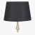 Pacific Lifestyle Adelaide Tapered Poly Cotton Lampshade 30cm - Black