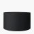 Pacific Lifestyle Harry Poly Cotton Cylinder Drum Lampshade 45cm - Black