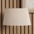 Pacific Lifestyle Martha Oval Polysilk Tapered Lampshade 30cm - Taupe