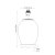 Pacific Lifestyle Honeysuckle Medium Glass Table Lamp Base