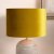 Pacific Lifestyle Bow Velvet Cylinder Lampshade 35cm - Mustard