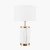Pacific Lifestyle Carrara Ceramic Table Lamp - Marble Effect