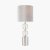 Pacific Lifestyle Harris Brushed Silver and Clear Glass Table Lamp