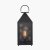 Pacific Lifestyle Folkstone Matt Black Metal Punched Lantern Table Lamp