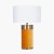 Pacific Lifestyle Dempsey Velvet and Antique Gold Metal Table Lamp Base - Mustard