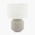 Pacific Lifestyle Meribel Geo Textured Ceramic Table Lamp - Grey