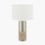 Pacific Lifestyle Etosha Table Lamp - Grey Wood and Silver Metal