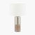 Pacific Lifestyle Etosha Table Lamp - Grey Wood and Silver Metal