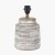 Pacific Lifestyle Paihia White Wash Wood Textured Short Table Lamp Base