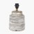 Pacific Lifestyle Paihia White Wash Wood Textured Short Table Lamp Base