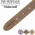 Ancol Timberwolf Leather Collar Sable 26-31cm Size 2