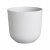 Elho Jazz Round 16cm Silky White Plant Pot