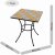 TOBAGO SQUARE 60cm Set - 4 x MILAN Chair