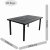 LIBECCIO Dining Table with 8 DOGA Chair Set Anthracite