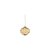 Premier Decorations 80-110mm Shiny Champagne Gold with Detail Glass Bauble - Assorted