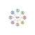 Premier Decorations ClusterBrights Multi-Action 960 LED with Clear Cable - Vintage Gold & Red