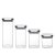 Jomafe Store&Care Square Glass Jar with Inox Lid - 1100ml