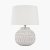 Pacific Lifestyle Anneli Aztec Texture Ceramic Table Lamp - Warm White