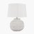 Pacific Lifestyle Anneli Aztec Texture Ceramic Table Lamp - Warm White