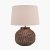 Pacific Lifestyle Anneli Aztec Texture Ceramic Table Lamp - Bronze