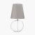 Pacific Lifestyle Hallie Clear Glass Table Lamp with Grey Shade