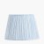 Pacific Lifestyle Thiago Stripe Mushroom Pleat Tapered Lampshade 30cm - Ocean Blue