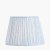 Pacific Lifestyle Thiago Stripe Mushroom Pleat Tapered Lampshade 30cm - Ocean Blue