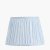 Pacific Lifestyle Thiago Stripe Mushroom Pleat Tapered Lampshade 30cm - Ocean Blue