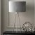 Pacific Lifestyle Houston Metal Tripod Table Lamp - Brushed Silver
