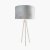 Pacific Lifestyle Houston Metal Tripod Table Lamp - Brushed Silver