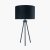 Pacific Lifestyle Houston Metal Tripod Table Lamp - Matt Black