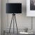 Pacific Lifestyle Houston Metal Tripod Table Lamp - Matt Black