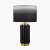 Pacific Lifestyle Lushan Scalloped Ceramic Table Lamp - Black