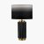 Pacific Lifestyle Lushan Scalloped Ceramic Table Lamp - Black