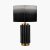 Pacific Lifestyle Lushan Scalloped Ceramic Table Lamp - Black