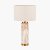 Pacific Lifestyle Carrara Ceramic Tall Table Lamp - Natural Stone Effect