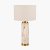 Pacific Lifestyle Carrara Ceramic Tall Table Lamp - Natural Stone Effect