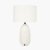 Pacific Lifestyle Erika White Vintage Textured Ceramic Table Lamp