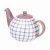 Siip Gingham 2 Cup Teapot - Purple