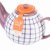 Siip Gingham 2 Cup Teapot - Purple