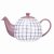 Siip Gingham 2 Cup Teapot - Purple