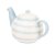 Siip Wide Horizontal Stripe 6 Cup Teapot - Blue