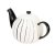 Siip Vertical Stripe 2 Cup Teapot - Grey