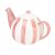 Siip Wide Vertical Stripe 2 Cup Teapot - Pink