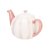 Siip Wide Vertical Stripe 6 Cup Teapot - Pink