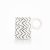 Siip Fundamental Geo Espresso Mug Black Zig Zag
